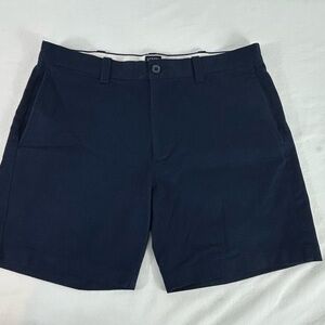 J Crew Reimagined Shorts Mens 33 Navy Blue 7" Inseam Preppy Classic‎ EUC